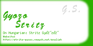 gyozo stritz business card